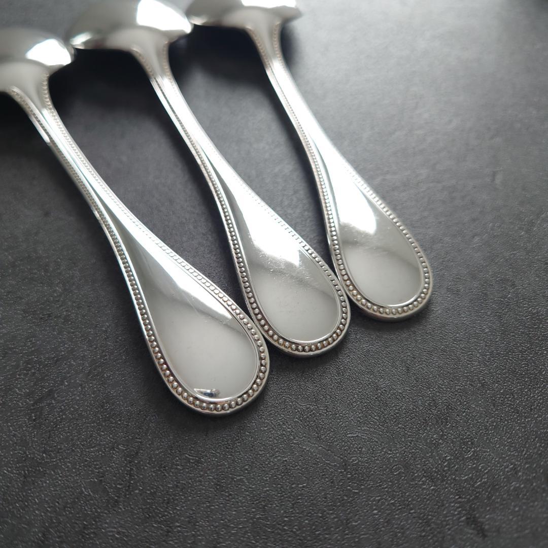 希少 美品 クリストフル パール コンソメスプーン 3点