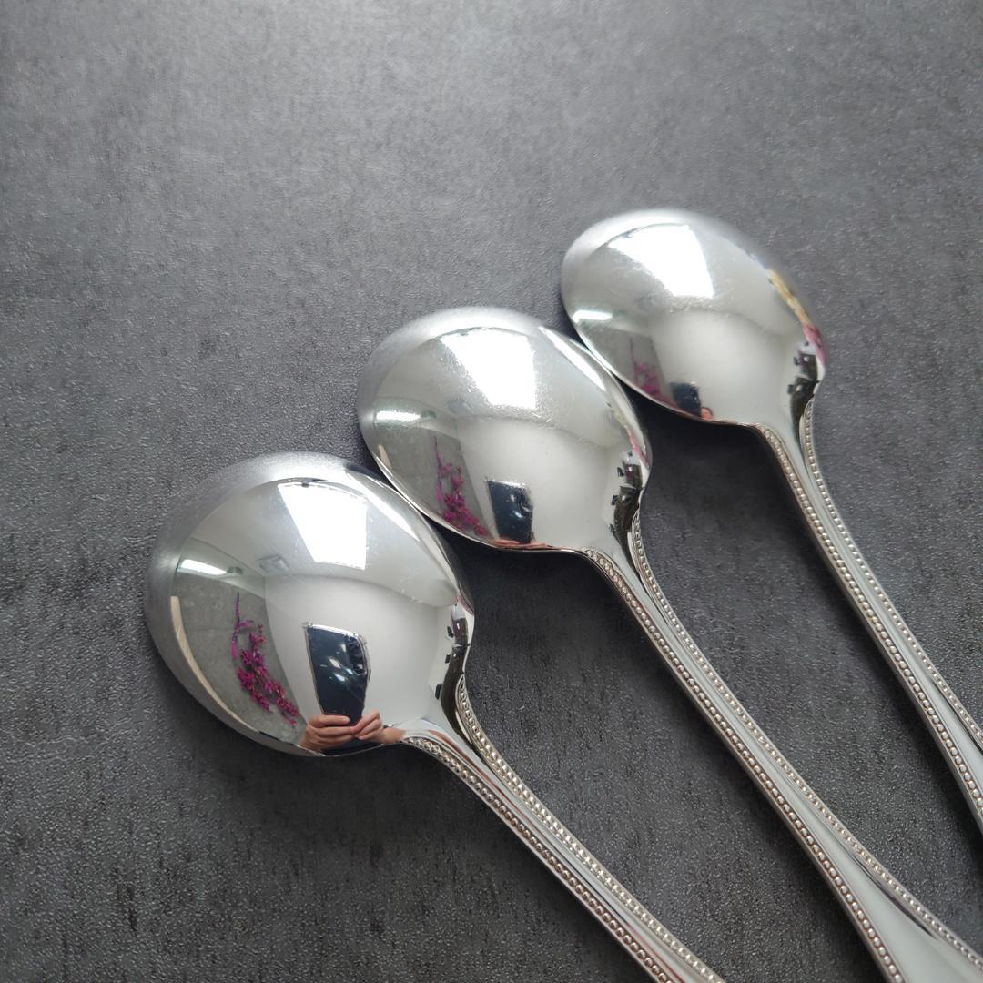 希少 美品 クリストフル パール コンソメスプーン 3点