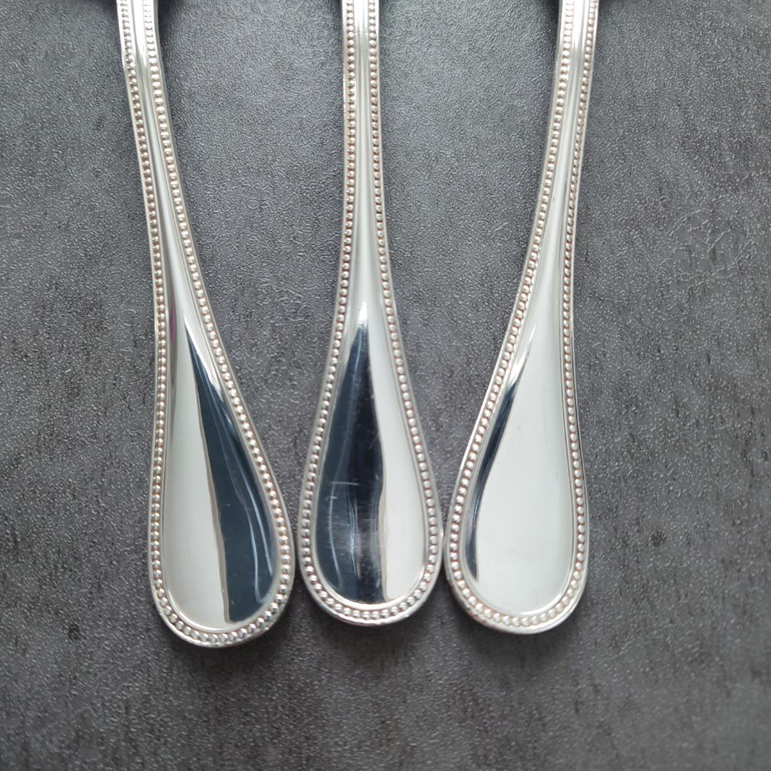 希少 美品 クリストフル パール コンソメスプーン 3点