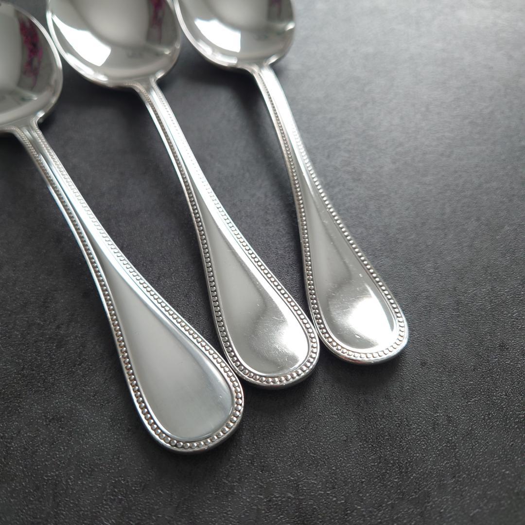 希少 美品 クリストフル パール コンソメスプーン 3点