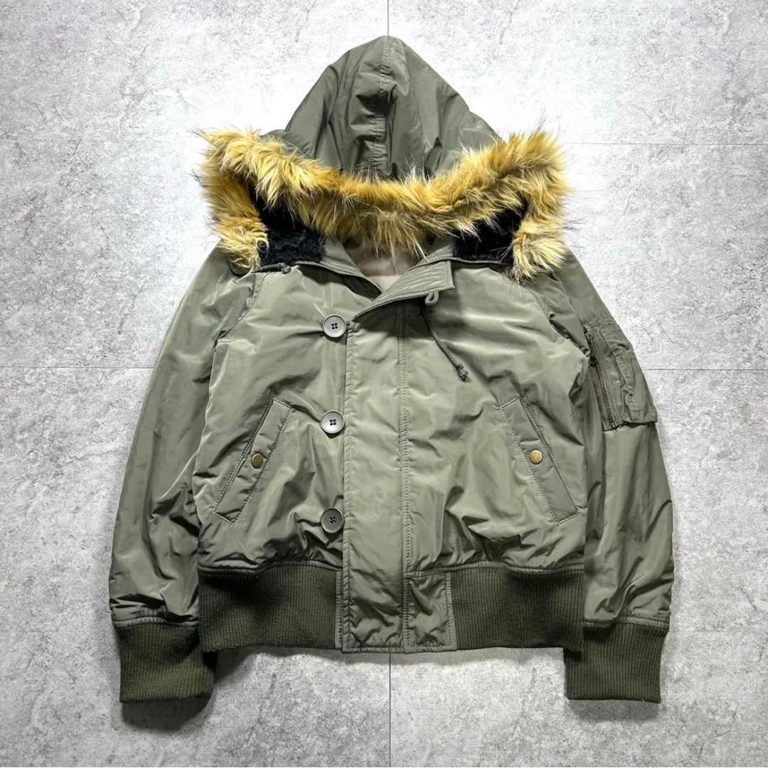 00s【archive】N2B/ミリタリーフライトジャケット/Y2K/短丈/ボア