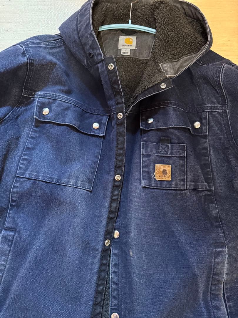 Carhartt アクティブ ジャケット パーカー フード ジャケット ネイビー