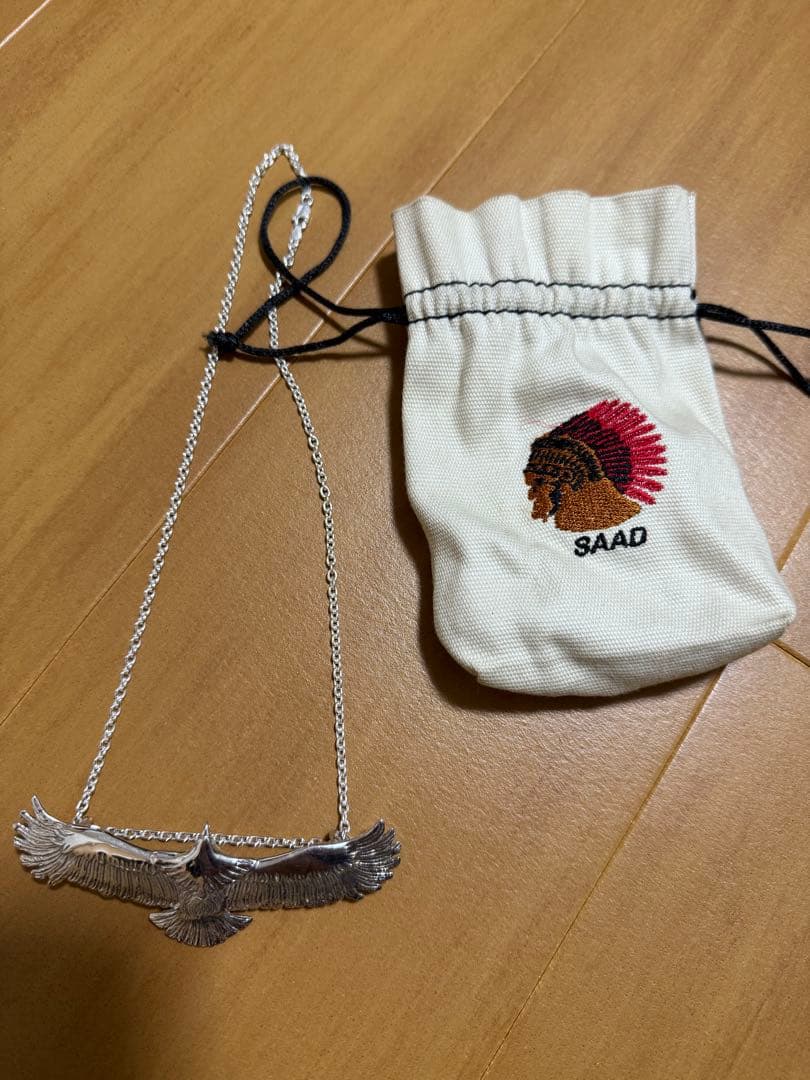 SAAD イーグルネックレス 925シルバー コロコロ