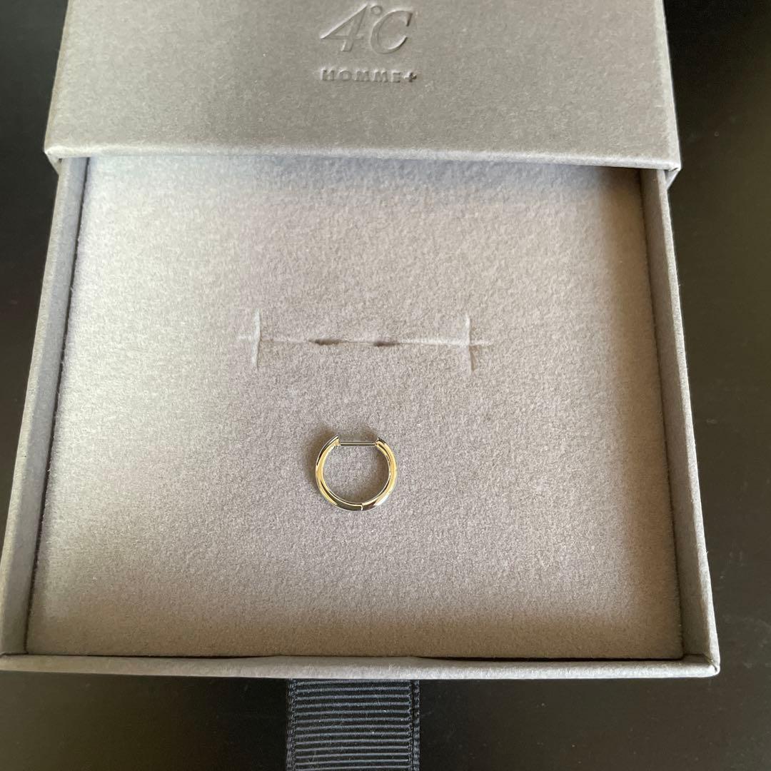 4℃ HOMME+ プラチナピアス 片耳用