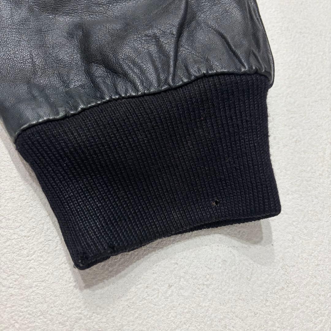 Tory lanez 着 80s 90s インド製 国旗 レザー ジャケット