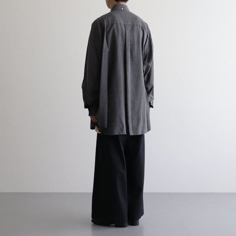 トップス Linen Cupro L/S Oversized B.D Shirt