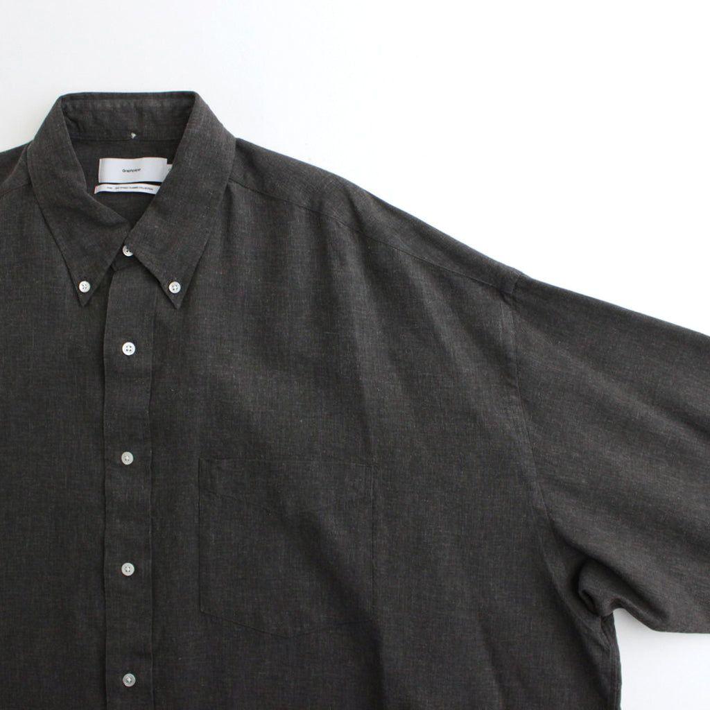 トップス Linen Cupro L/S Oversized B.D Shirt