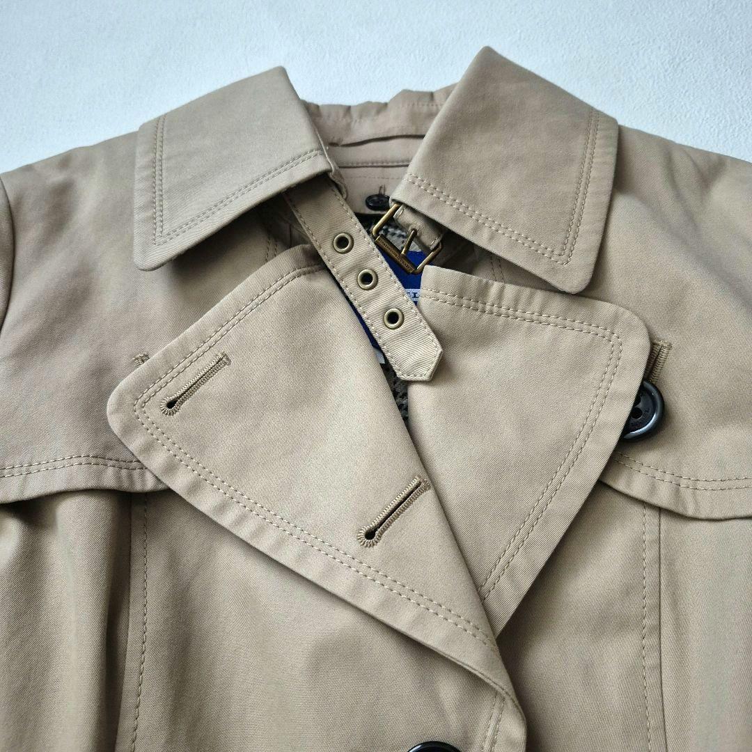 美品✨バーバリーブルーレーベル　トレンチコート　ノバチェック　ミドル丈　38