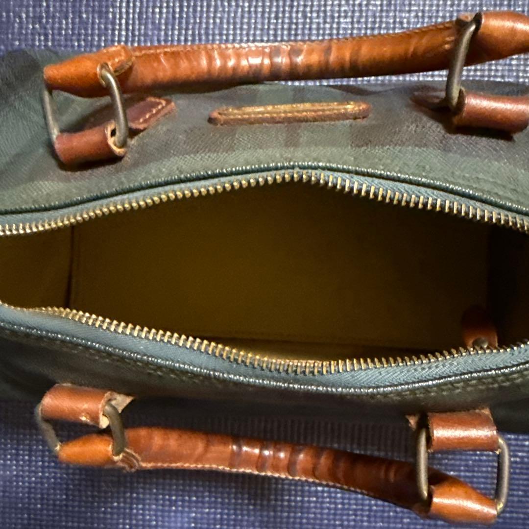 ラルフローレン　ミニボストンバック　チェック柄　PVC