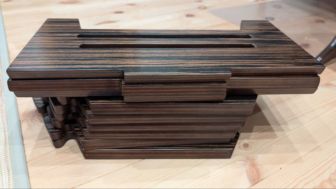 thearth ざぁーす　ヘキサテーブル　黒しま次郎