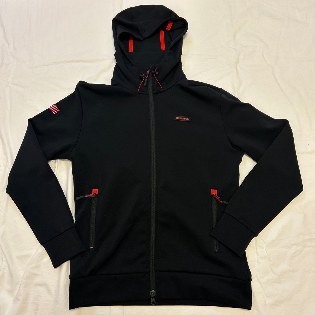 美品　BRIEFING 3Dロゴパーカー ブルゾン　黒