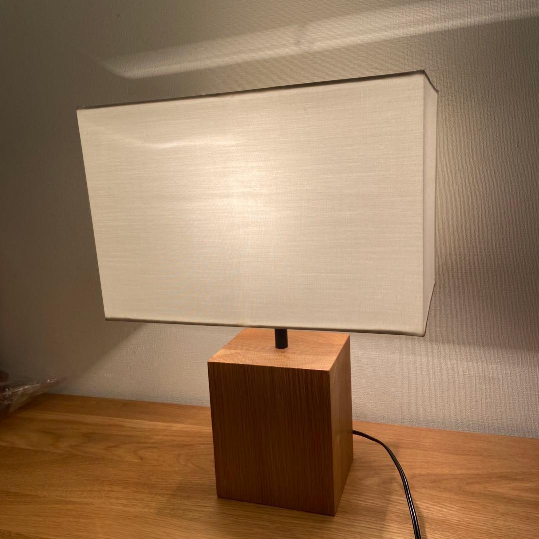 無印良品 MJ-SOSA スタンドライト用オーク材スタンド 四角シェード