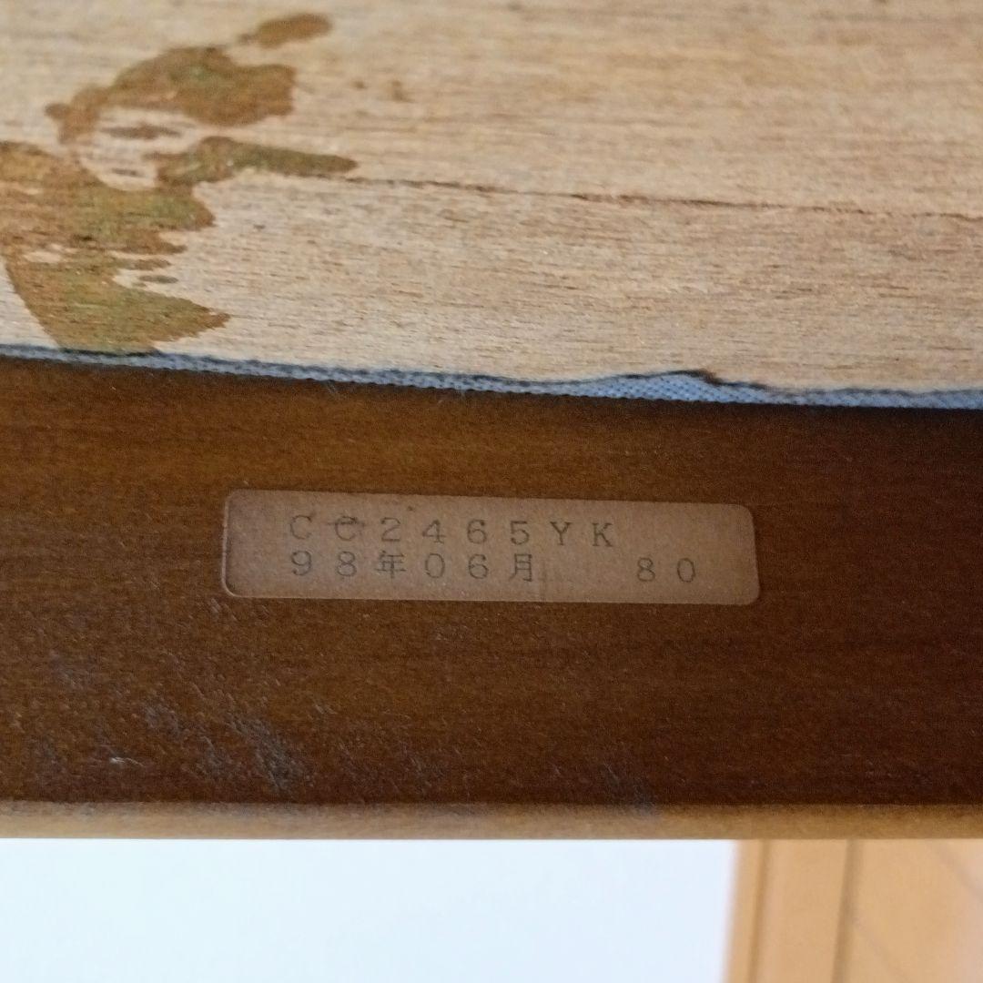 カリモク　コロニアル　ダイニングチェア　ジャガード　レトロ　花柄　ヴィンテージ