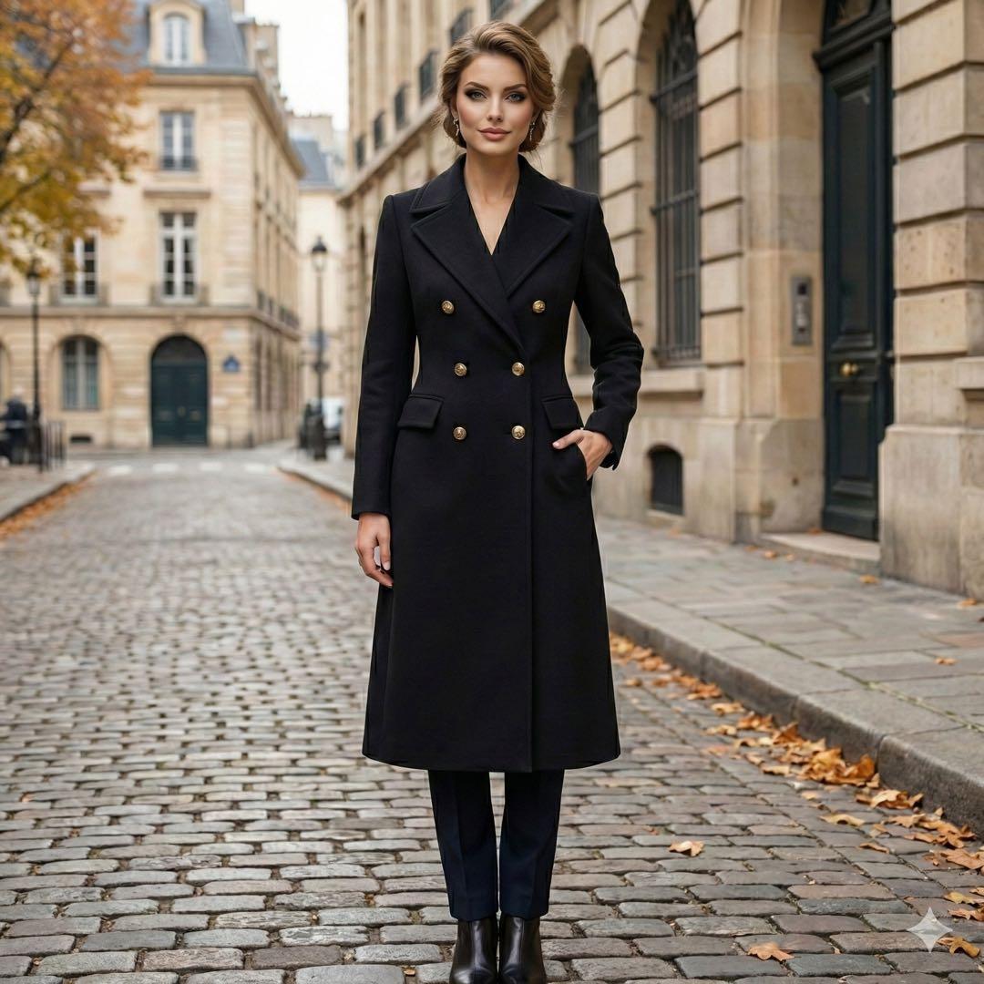 【美品】ヘルムートラング カシミヤ混 ロングコート ダブル イタリア生地 黒 2