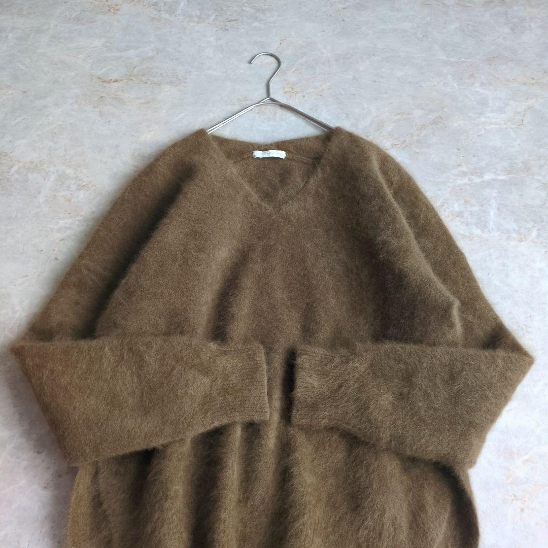 【美品】プラージュ　Fur Vスリットプルオーバー Plageアンゴラ　ニット