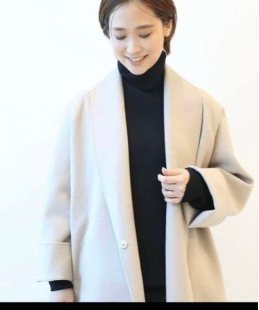 【人気完売品】ドゥーズィエムクラス AVA ADORE ウールコート　グレージュ