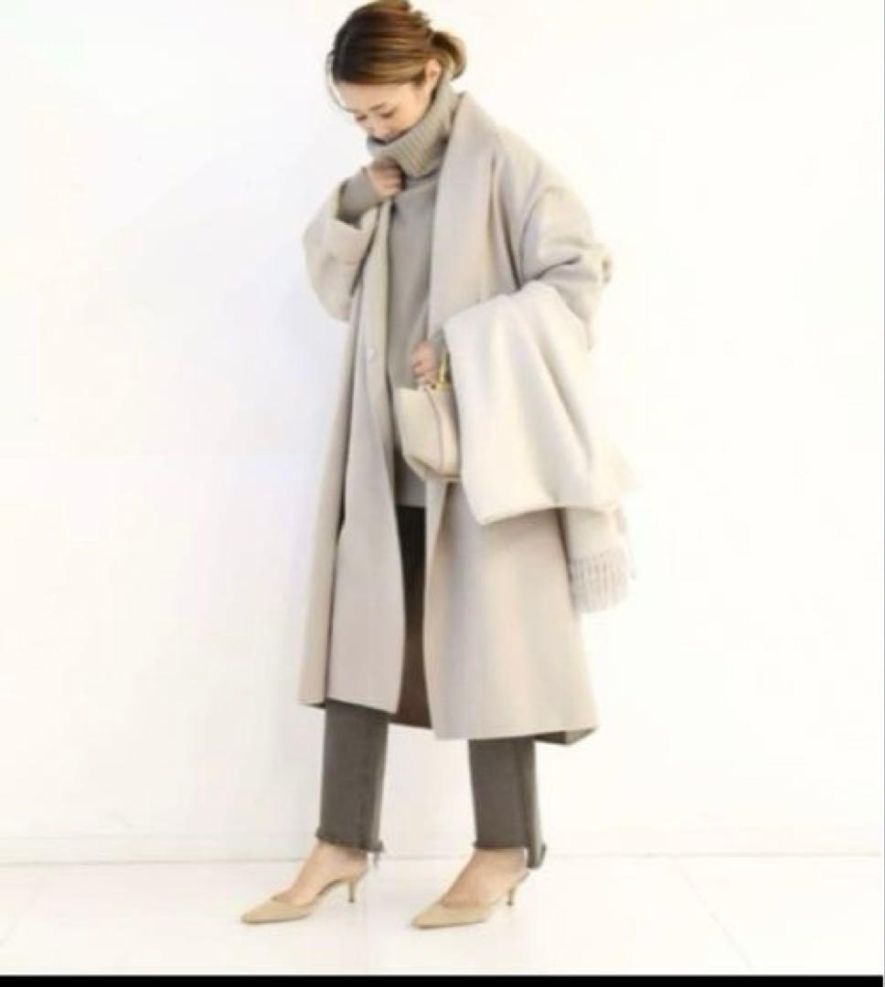 【人気完売品】ドゥーズィエムクラス AVA ADORE ウールコート　グレージュ