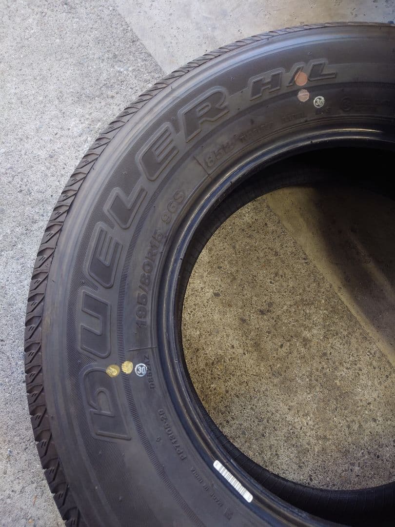 ブリジストン DUELER 195/80R15 2025年製 溝8mm