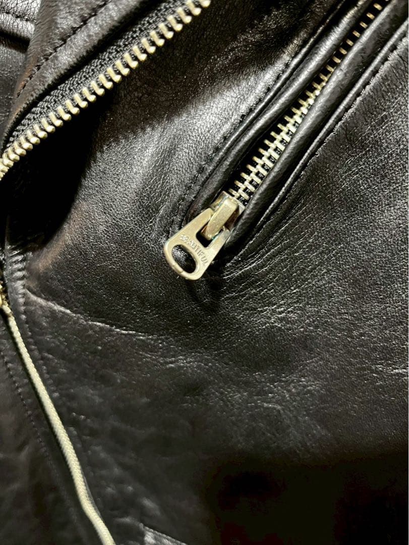 美品　beautiful people ダブルライダースジャケット 黒　160