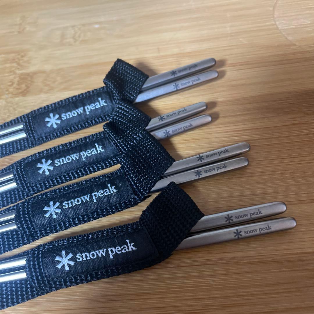 ギ*ス様 スノーピーク　チタン先細箸4セット⑤