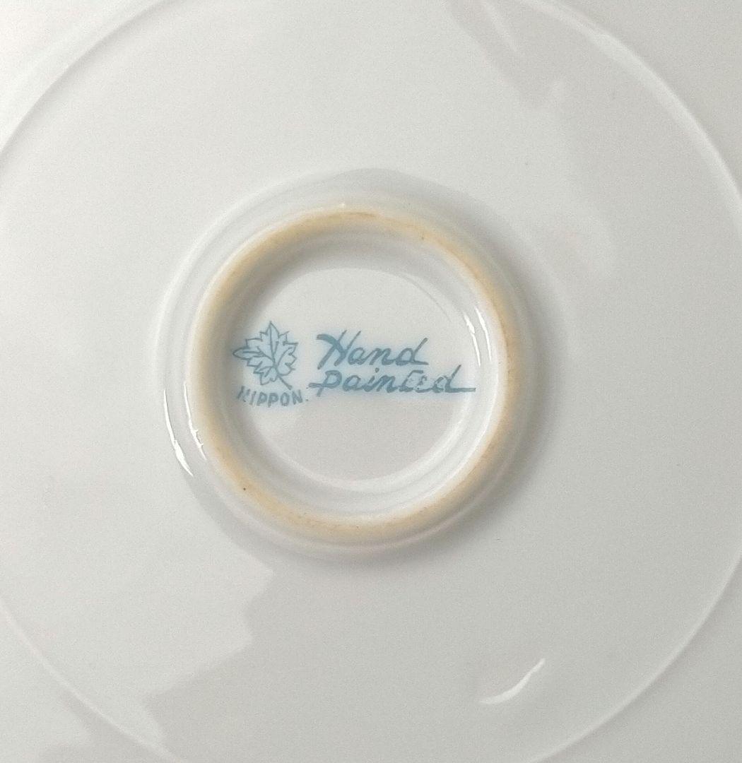 1891年～★カエデ印★オールドノリタケ 金彩点盛り薔薇絵皿