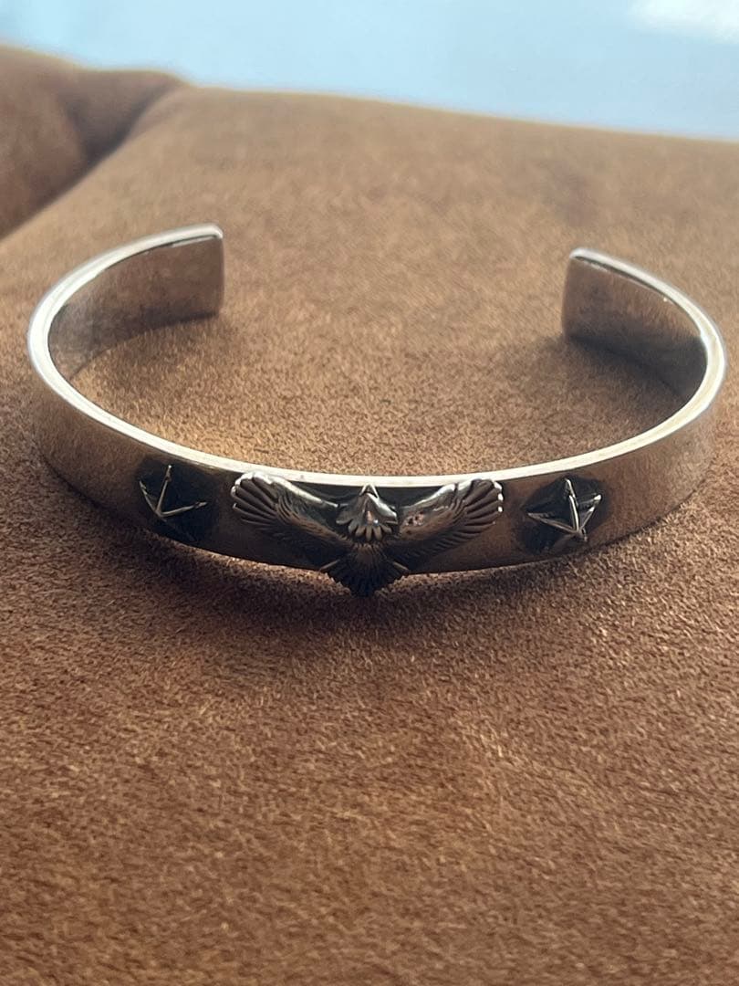 希少　TMT バングル　フェザー　スター　バングル　silver925
