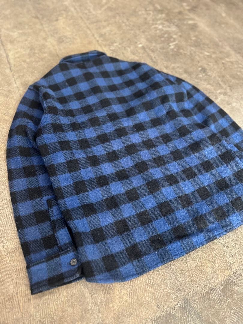 70s woolrich ウール チェック シャツ