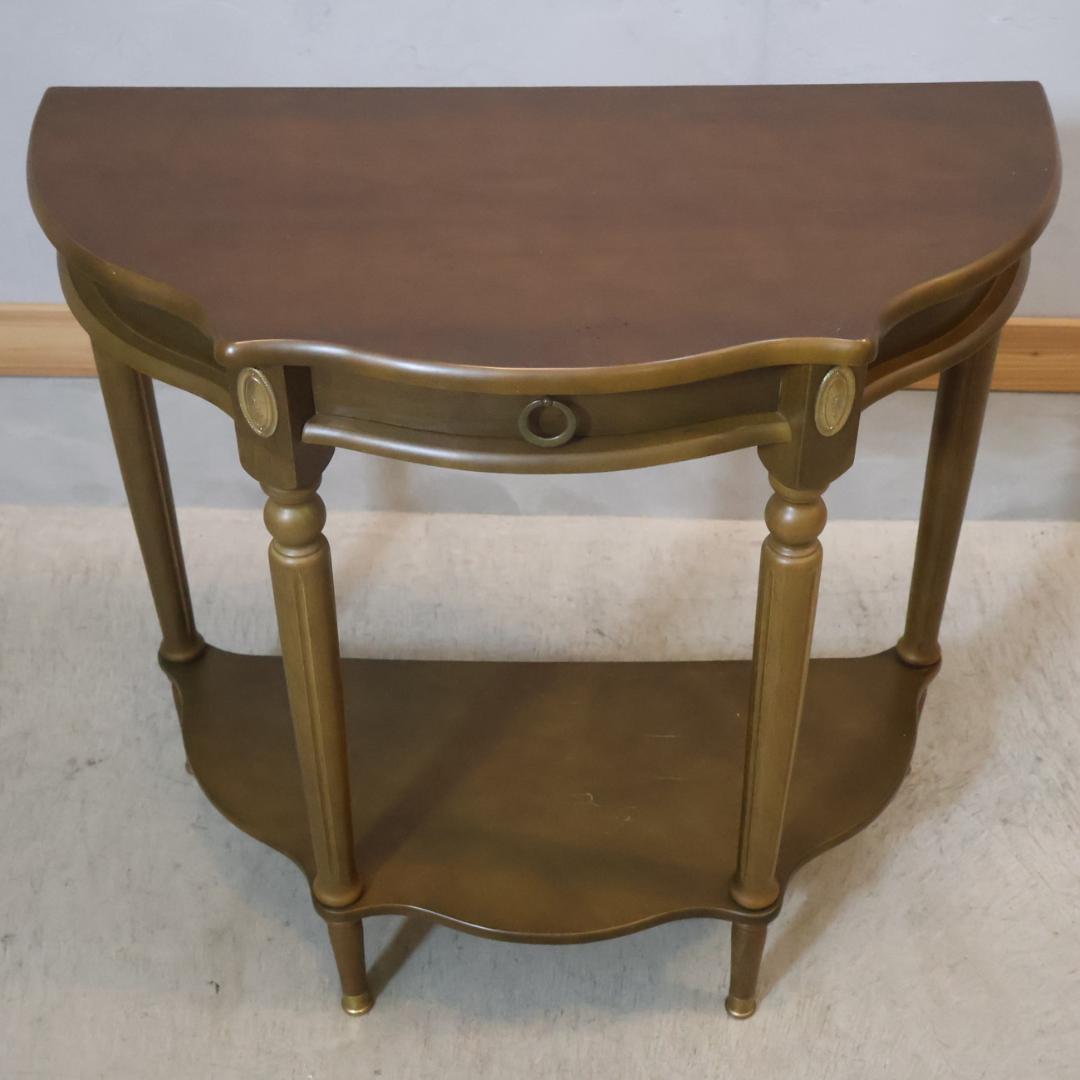 アンティーク調 コンソールテーブル クラシック ホールテーブル フラワースタンド