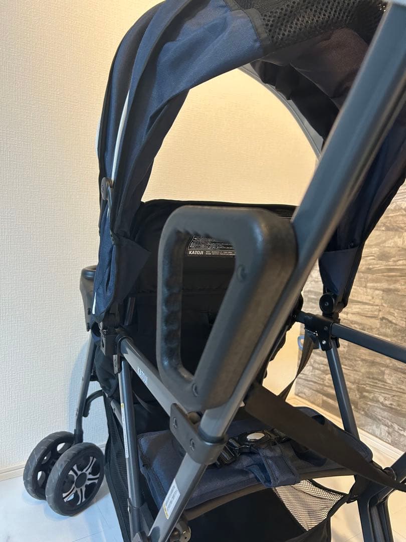 【美品】KATOJI カトージ ベビーカー 二人でゴー 2人乗りベビーカー