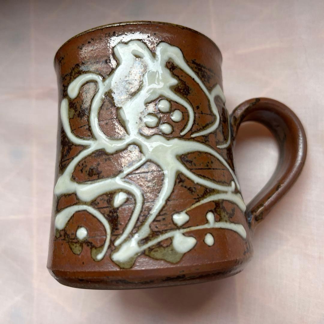沖縄　やちむん　読谷　拓実窯　コーヒードリッパーとマグカップ