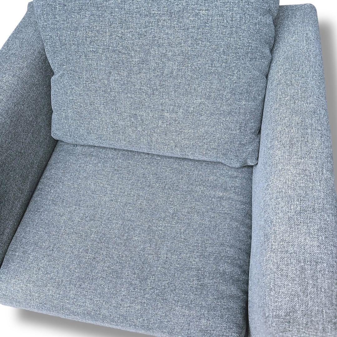 IKEA コアルプ KOARP 1人掛けソファ グレー 背面収納有り