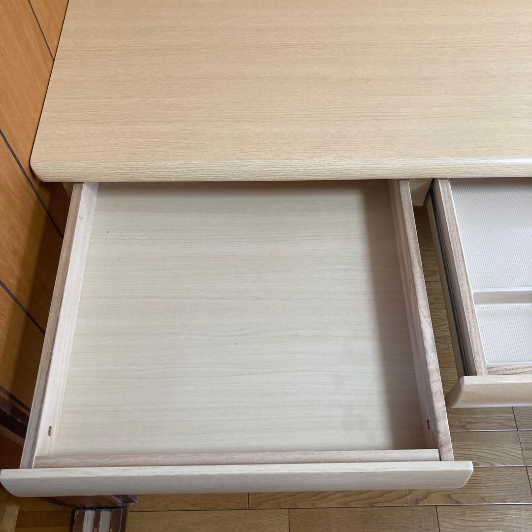 ニトリ　学習机　机のみ　引き出し2つ　フック2つ