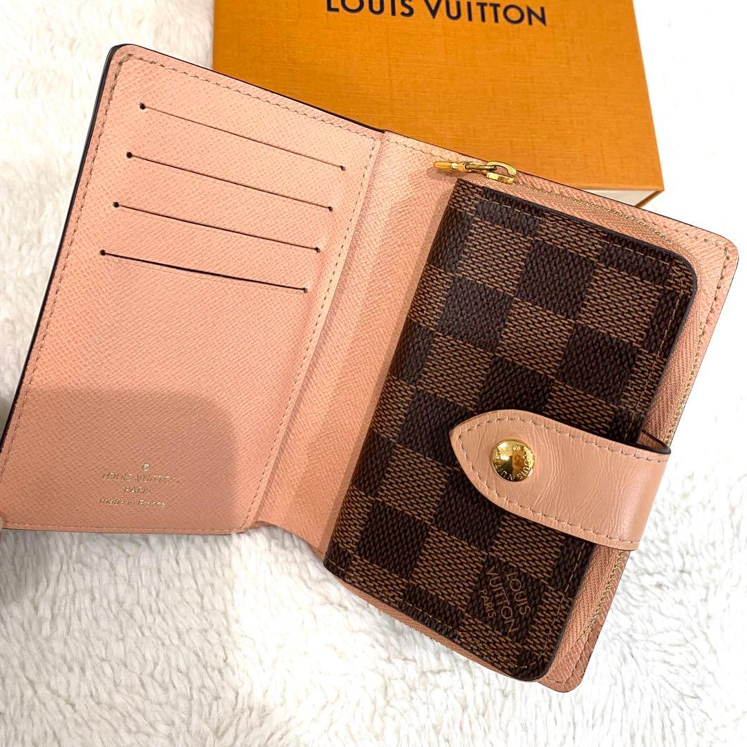 ルイヴィトン ポルトフォイユジュリエット　 二つ折り財布　ピンク