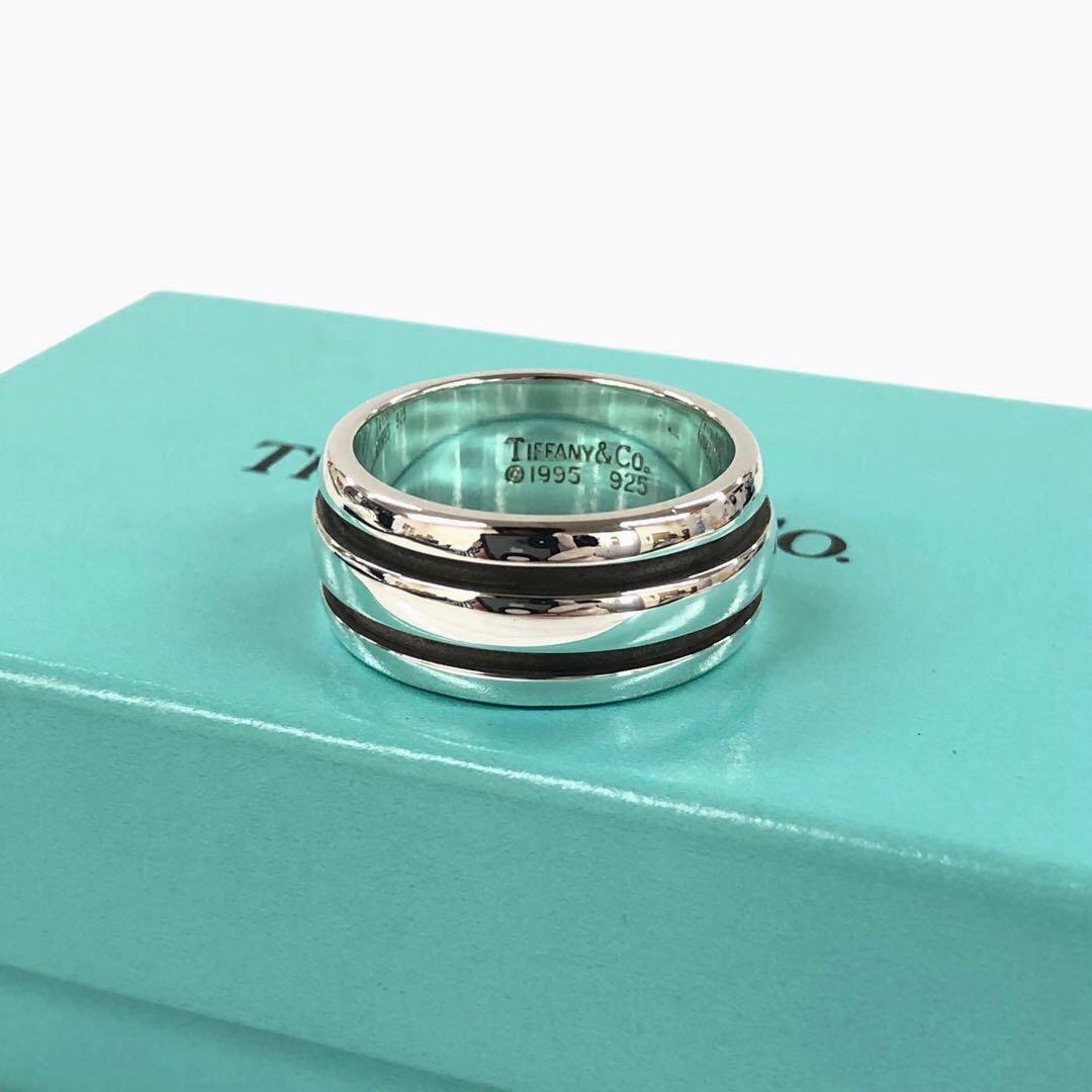 美品 Tiffany&Co. SV925 アトラス グルーブ リング 9.8g
