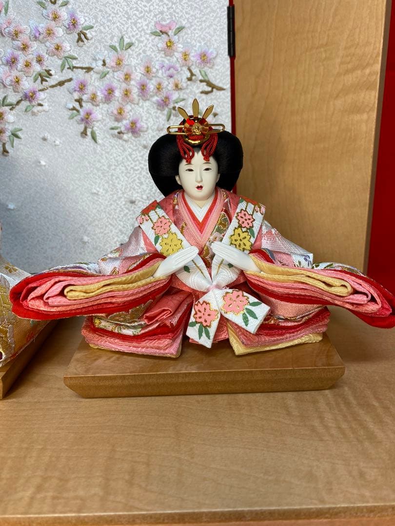 東京久月　雛人形　親王飾り収納セット・サイズ間口約４０×奥行約２５×高さ約３８㎝