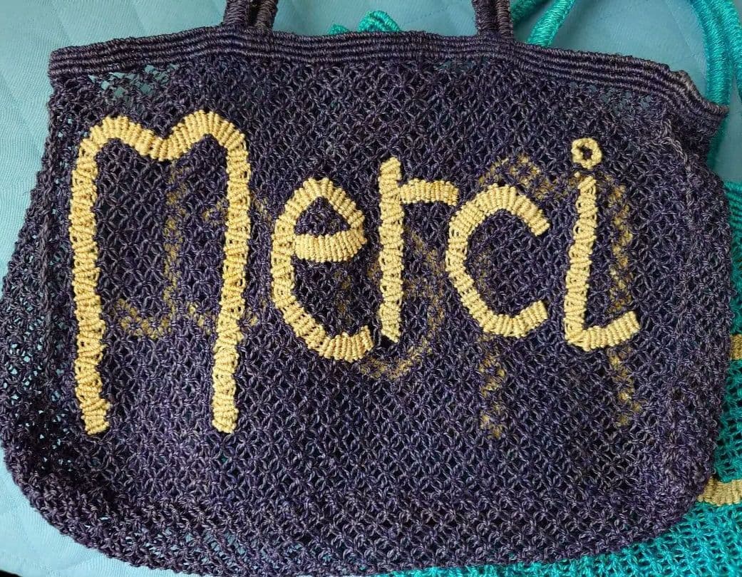 [2色]メッシュ編みトートバッグ Merci