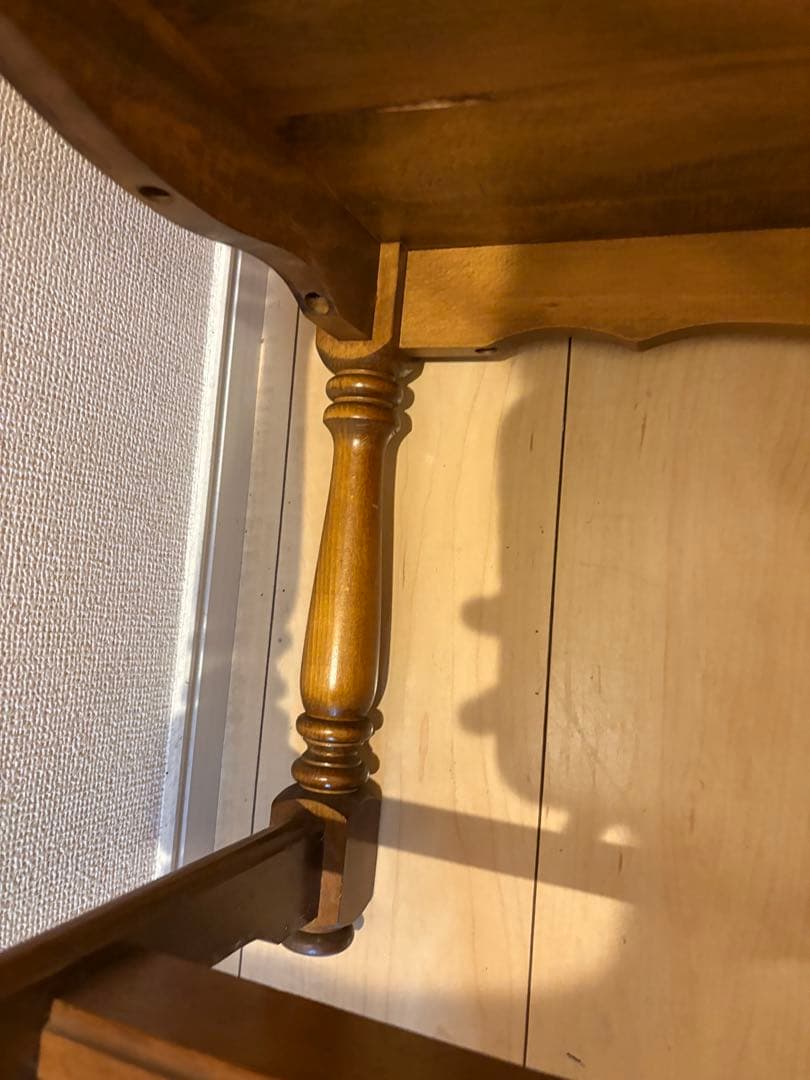 カリモクコロニアル テレフォンベンチ 電話台 いす サイドテーブル 花台 飾り棚