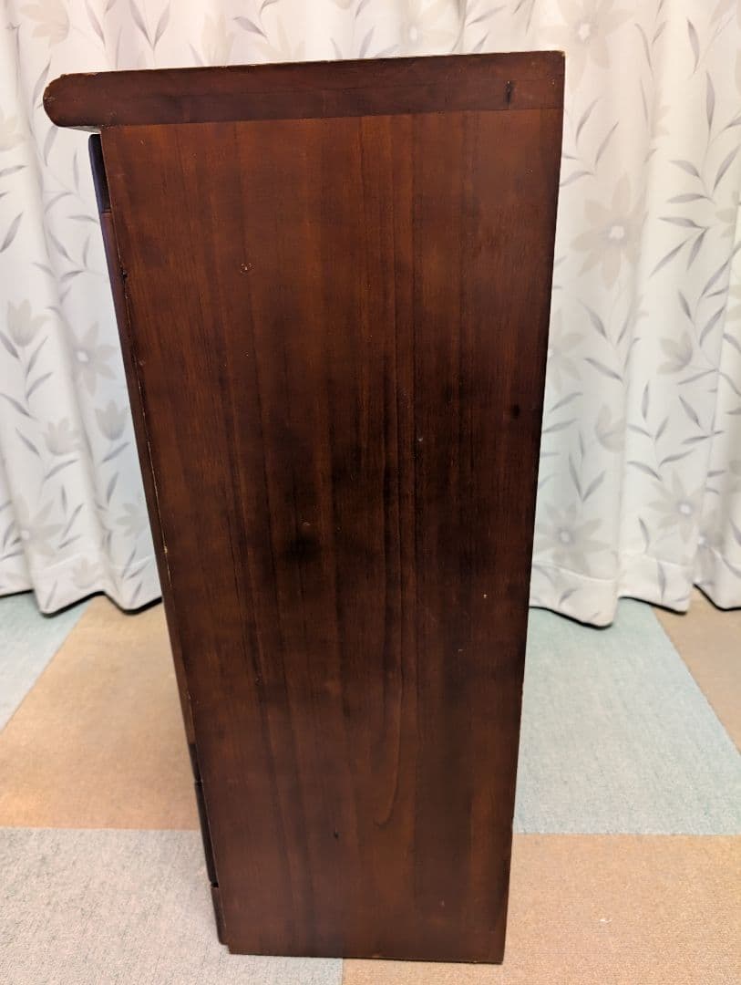 木製　キャビネット　扉　引き出し付　インテリア