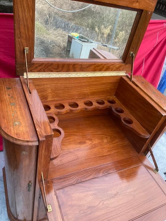 ワインラック 象嵌 アンティーク イタリア 家具 キャビネット サイドボード