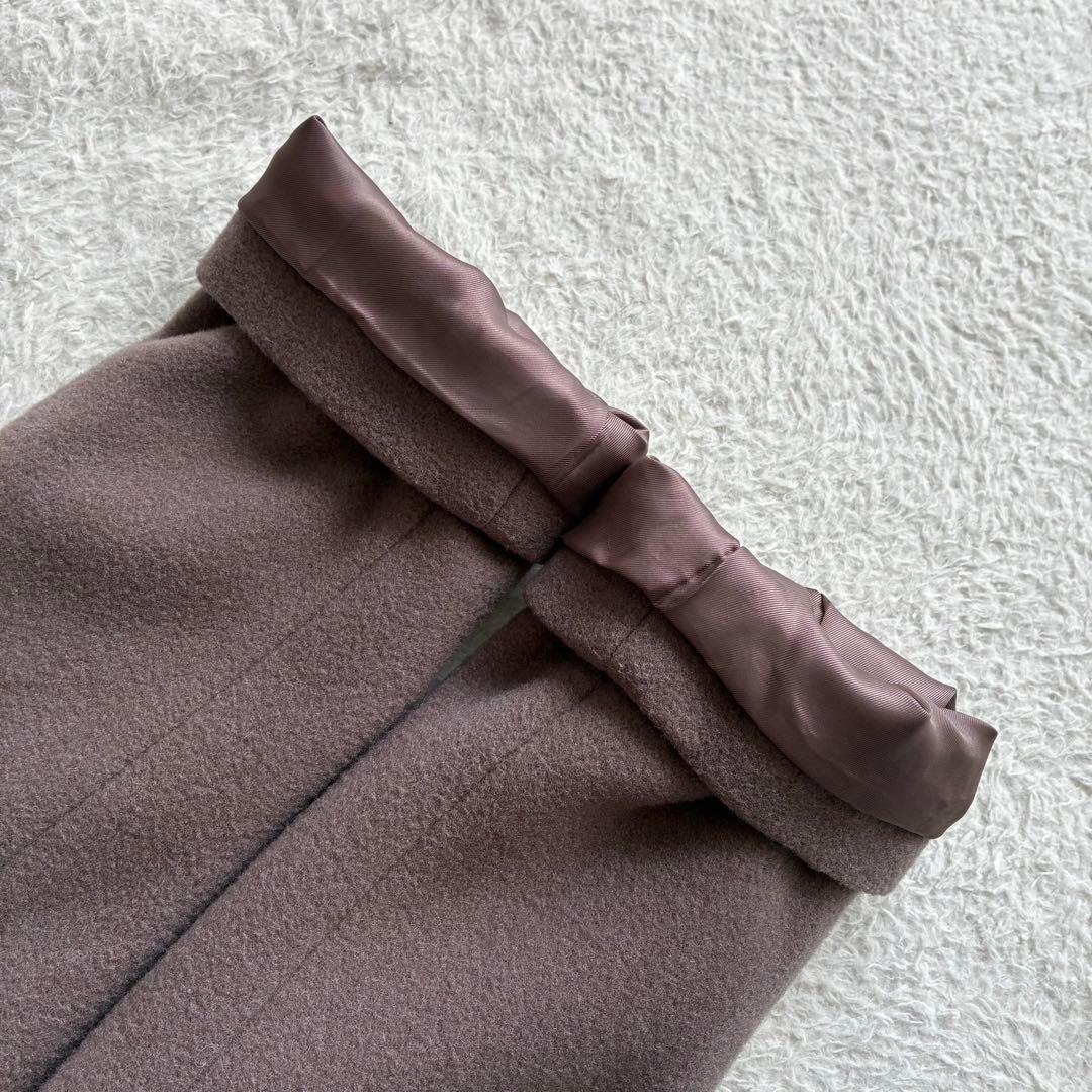 美品 ジルバイ ライトモッサドレスコート フォックスファー クリーニング済