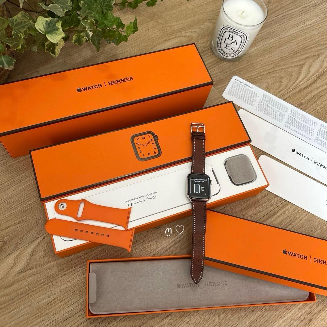 アップルウォッチ　エルメス　シリーズ5　GPSセルラーモデル40mm　バンド2本