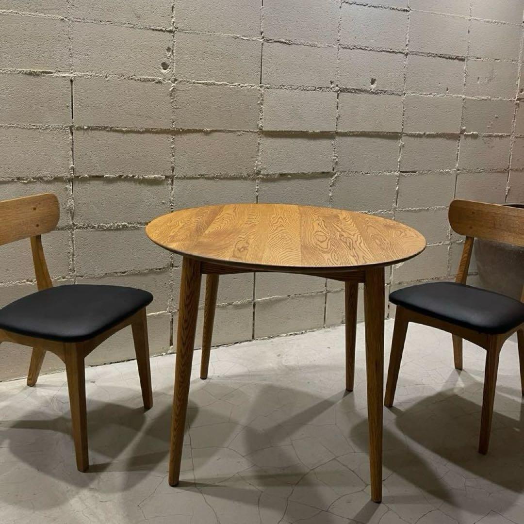 あさり 　IDC 大塚家具　シネマ　ダイニングテーブル　オーク無垢