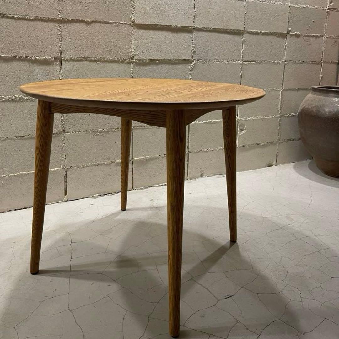 あさり 　IDC 大塚家具　シネマ　ダイニングテーブル　オーク無垢