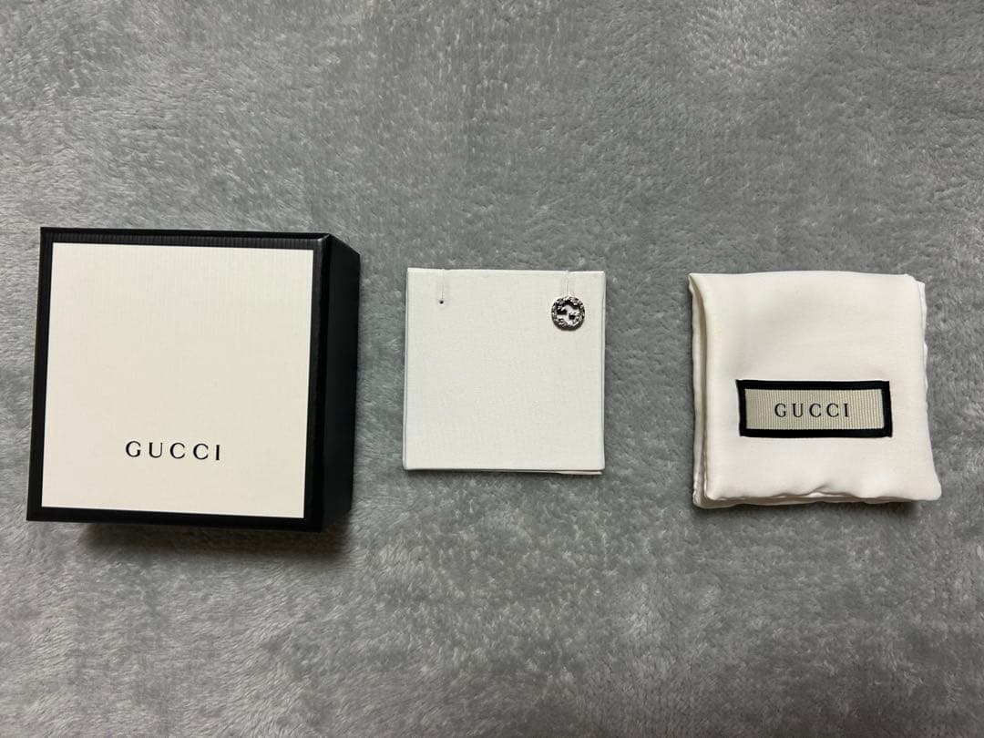 グッチ インターロッキングピアス 片耳用