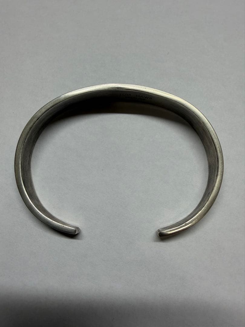 k*o様 TOM HAWK シルバー ブラック 2ライン　ストライプ バングル