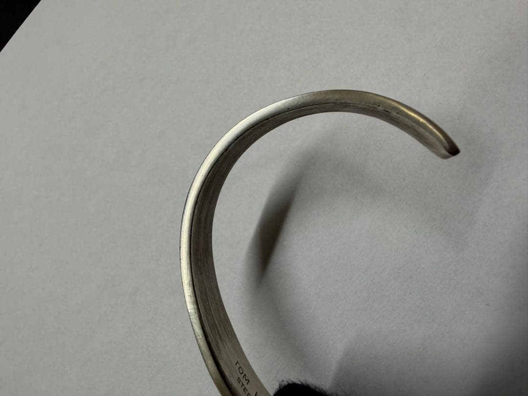 k*o様 TOM HAWK シルバー ブラック 2ライン　ストライプ バングル