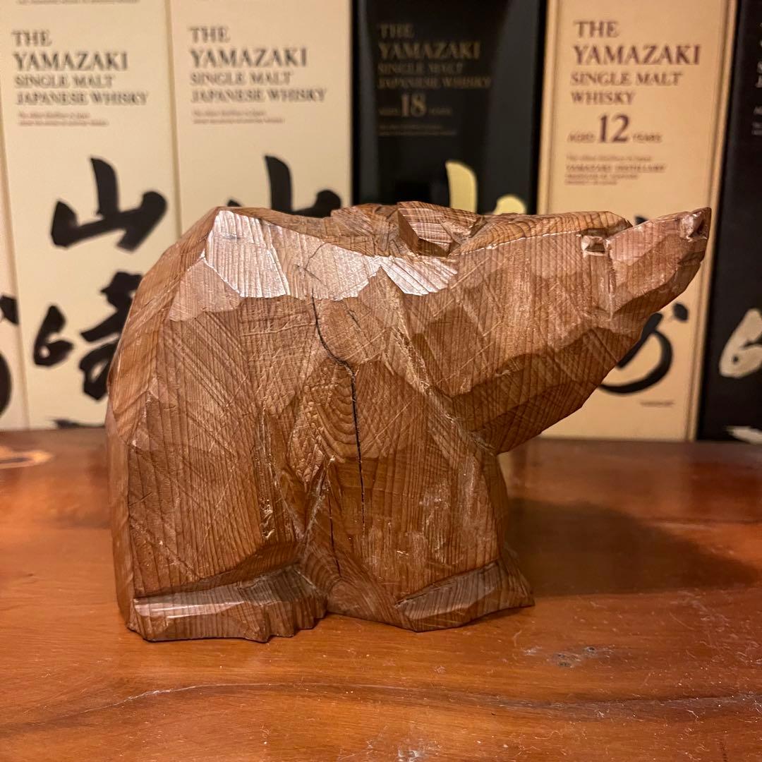 引間二郎　木歩　八雲　木彫　熊木彫　1982 中