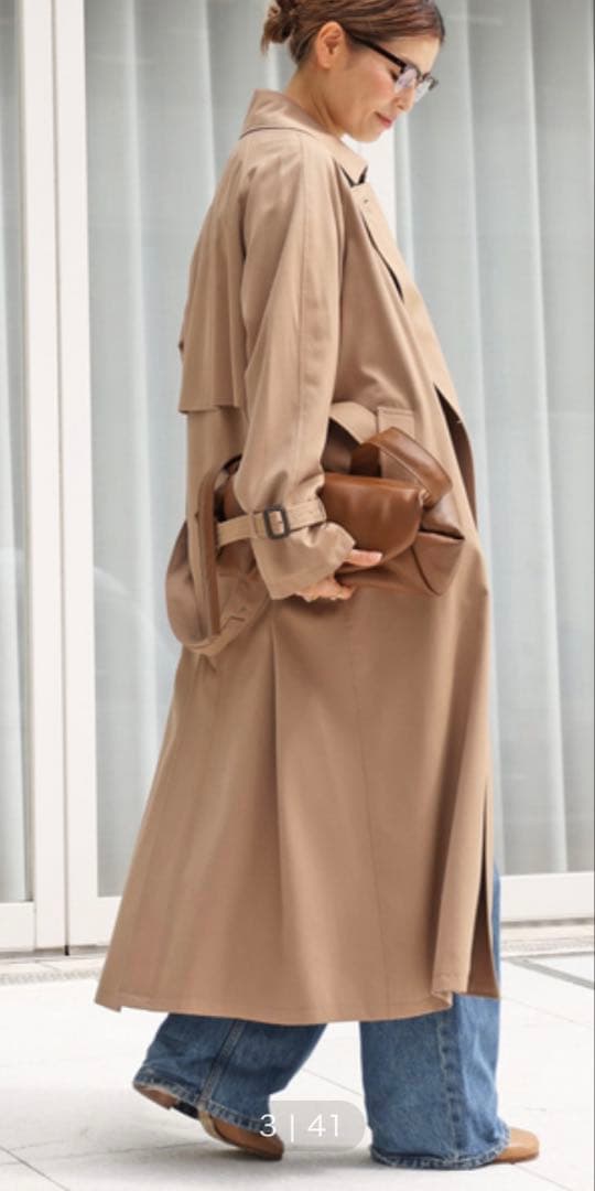 美品Deuxieme Classe GABARDINE TRENCH トレンチ