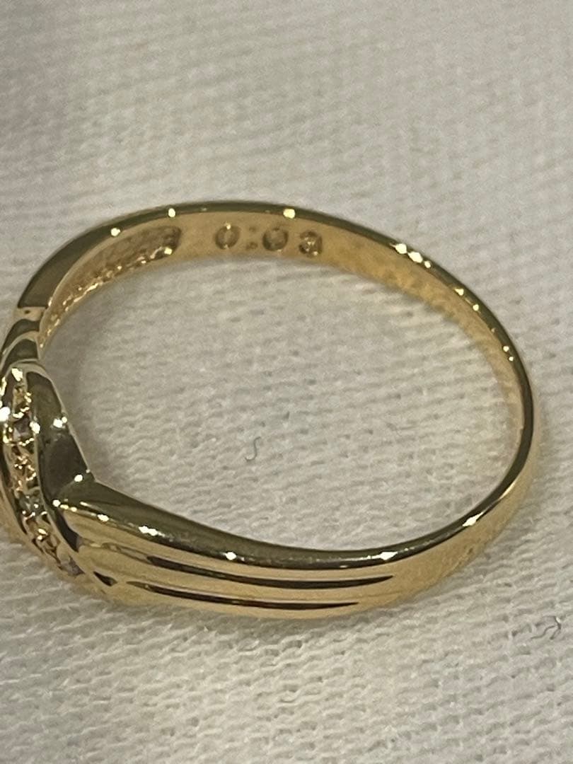 ジュエリーマキ　K18リング　18金指輪　ダイヤモンドリング　18金　k18