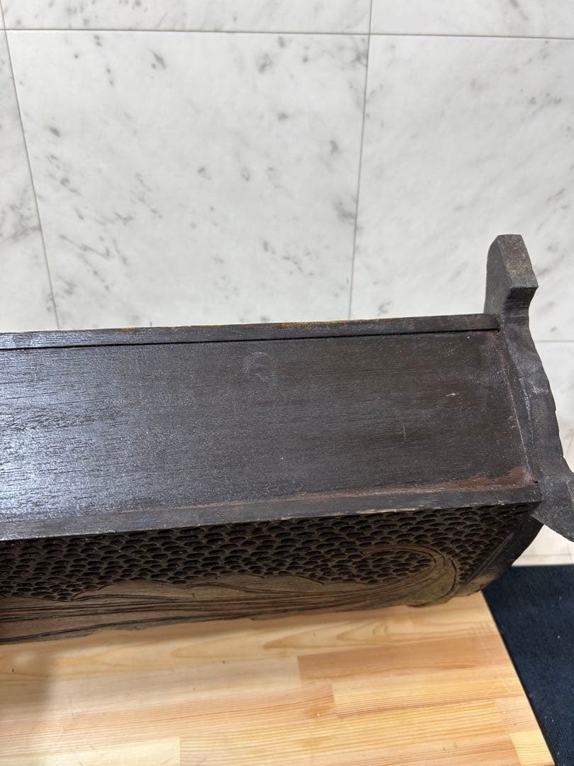 【希少 ヴィンテージ 木製マガジンラック／新聞ラック】　昭和レトロ